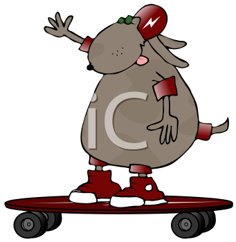 Skateboarding Clipart