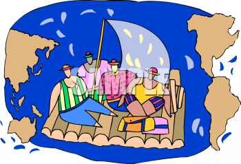Raft Clipart