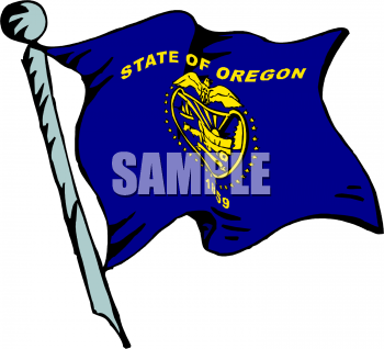 Oregon Flag Clipart