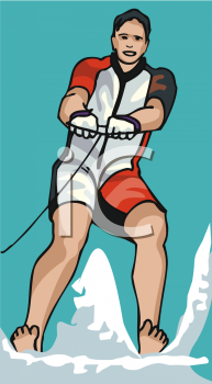 Skiing Clipart