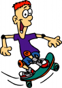 Skateboarding Clipart