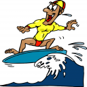 Surfing Clipart