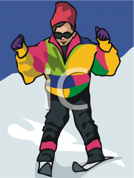 Skiing Clipart