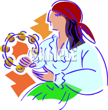 Tambourine Clipart
