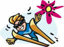 Skiing Clipart