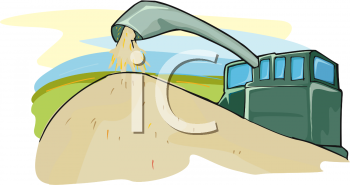 Combine Harvester Clipart