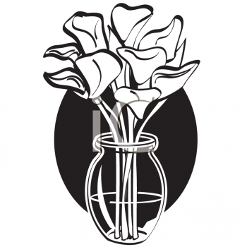 black and white flowers clipart. Black and White Easter Clipart