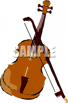 Royalty Free Violin Clipart