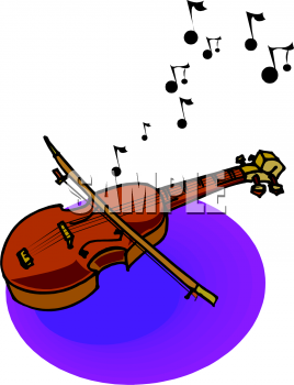 Royalty Free Violin Clipart