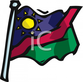 Namibia Flag Clipart