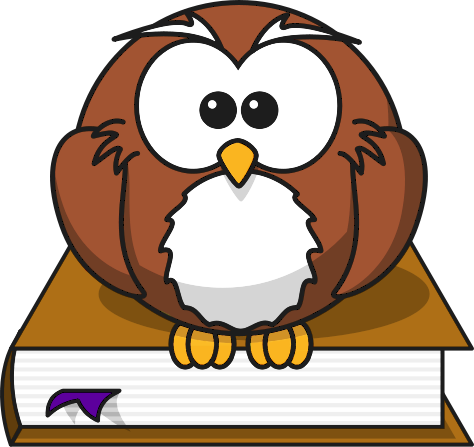 Cartoon Kids on Clipart Of Education Cute Brown And White Cartoon Owl Sitting On Top