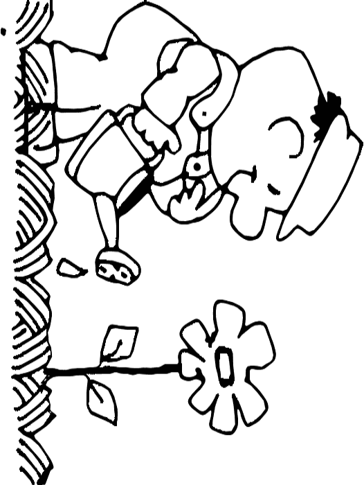 clip art flowers black and white. Free Black and White School