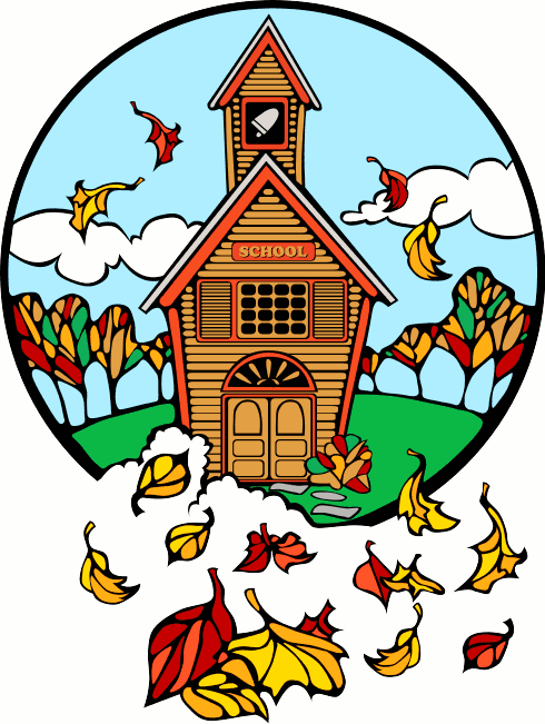 clip art school house