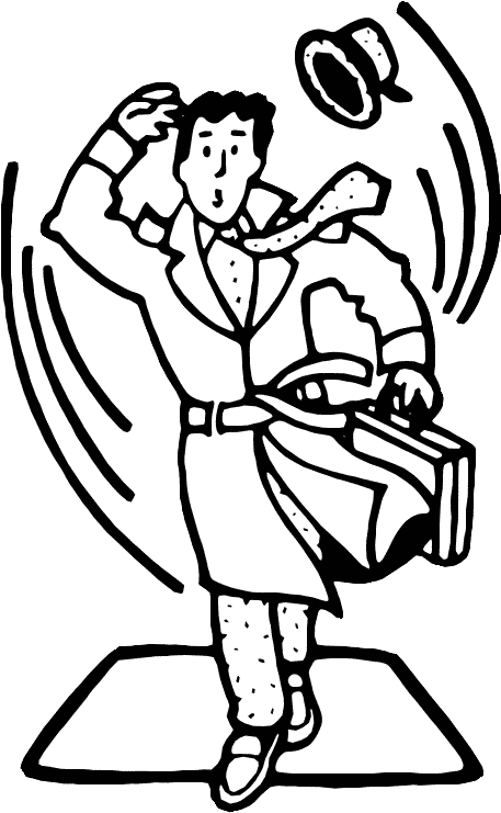 clip art person walking. Clipart of a man walking to an