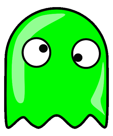 green eyes clipart. google eyed, green ghost,