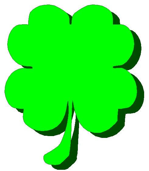 Free Four Leafed Clover Clipart