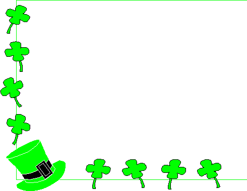 clip art borders free. Free Clipart of St Patricks