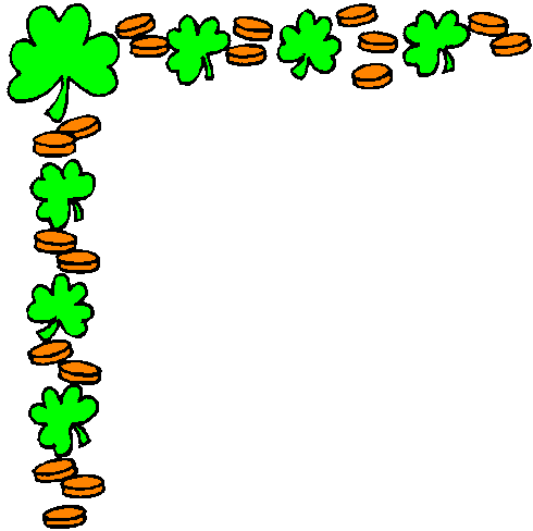 clip art borders and corners. Clipart of a shamrock order