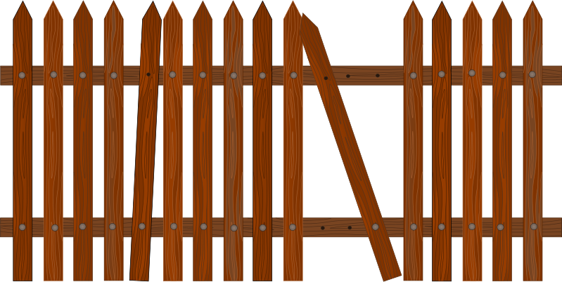 Free Garden Fence Clipart