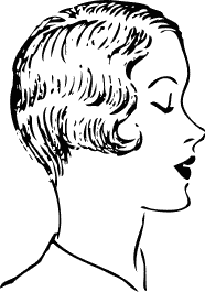 Free Womans Haircut Clipart