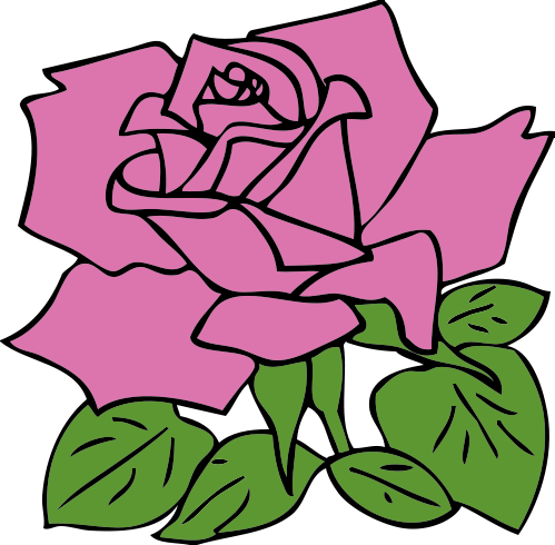 pink flower clip art free. Free Rose Clipart