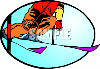 Skiing Clipart