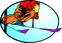 Skiing Clipart
