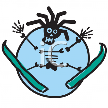 Skiing Clipart