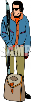 Skiing Clipart