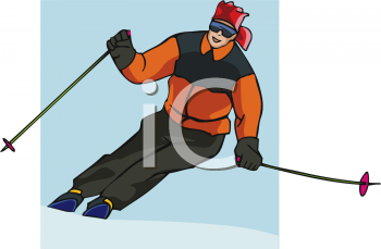 Skiing Clipart