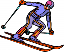 Skiing Clipart