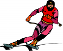 Skiing Clipart