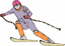 Skiing Clipart