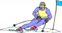 Skiing Clipart