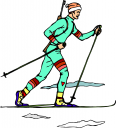 Skiing Clipart