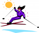 Skiing Clipart