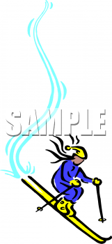 Skiing Clipart