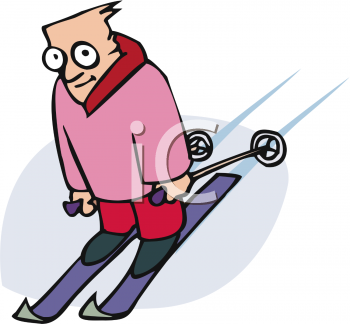 Skiing Clipart