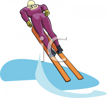 Skiing Clipart