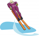 Skiing Clipart