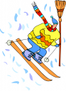 Skiing Clipart