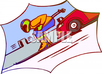 Skiing Clipart