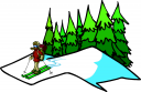 Skiing Clipart