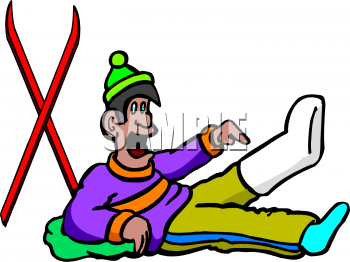 Skiing Clipart