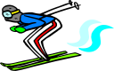 Skiing Clipart