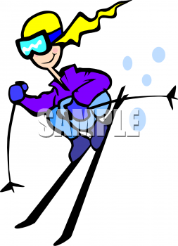 Skiing Clipart