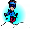 Skiing Clipart