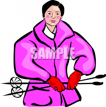 Skiing Clipart