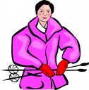 Skiing Clipart