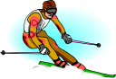 Skiing Clipart